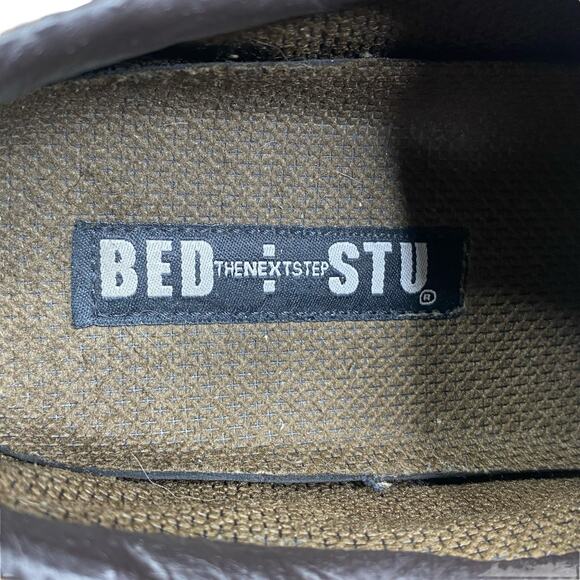 Vintage Y2K Bed Stu Mens Brown Distressed Leather Slip On Sneaker Size US 11 - Picture 10 of 11